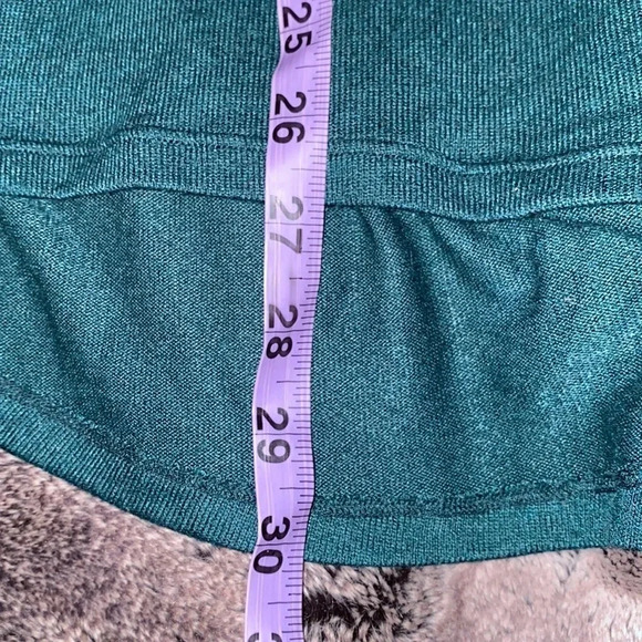 Magazine Olive Green knit V high neck  Top Sz L - Picture 7 of 10